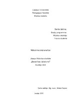 Research Papers 'Mākslinieciskā analīze Jāzepa Vītola kora balādei "Beverīnas dziedonis"', 1.