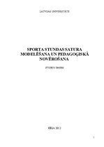 Research Papers 'Sporta stundas modelēšana', 1.