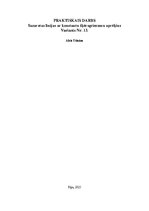 Summaries, Notes 'Sazarotas līnijas ar konstantu šķērsgriezumu aprēķins', 1.