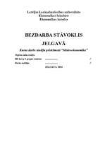 Research Papers 'Bezdarba stāvoklis Jelgavā', 1.