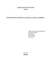 Essays 'Efektīvākie ēku siltināšanas paņēmieni Latvijas apstākļiem', 1.