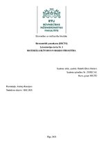 Samples 'Materiāla blīvums un makrostruktūra', 1.