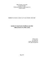 Research Papers 'Darbs un sociālās tiesības LR līdz 1940.gadam un LPSR laikā', 1.