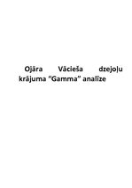Summaries, Notes 'Ojāra Vācieša dzejoļu krājuma "Gamma" analīze', 1.