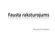 Presentations 'Fausta raksturojums', 1.