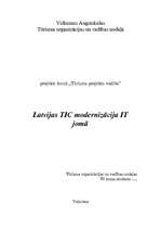 Summaries, Notes 'Latvijas TIC modernizācija IT jomā', 1.