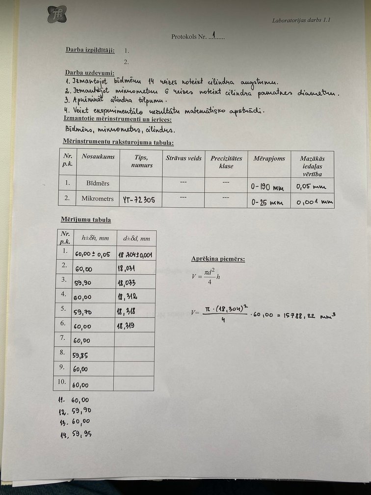 Summaries, Notes '1.1.Vienkāršie mērījumi', 3.