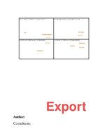 Summaries, Notes 'Export Marketing Plan - Beer Exports', 1.