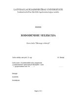 Research Papers 'Rododendru selekcija', 1.