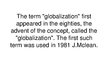 Presentations 'Globalization', 2.