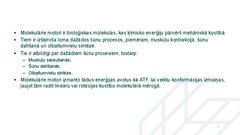 Presentations 'Molekulārie motori, to pielietojuma iespējas medicīnā', 4.