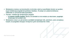 Presentations 'Molekulārie motori, to pielietojuma iespējas medicīnā', 14.