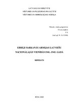 Research Papers 'Ebreji Sarkanās armijas latviešu nacionālajās vienībās 1941.-1945.gadā', 1.