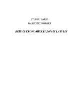Research Papers 'Brīvās ekonomiskās zonas Latvijā', 1.