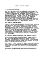 Summaries, Notes 'Adaptācijas process bērnam uzsākot gaitas pirmsskolas izglītības iestādē', 2.