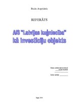 Summaries, Notes 'AS "Latvijas kuģniecība" kā investīciju objekts', 1.