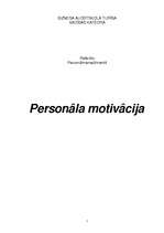 Research Papers 'Personāla motivācija', 1.