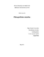 Research Papers 'Piktogrāfiskā rakstība', 1.