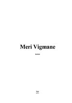 Research Papers 'Meri Vigmane', 1.