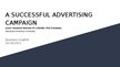 Presentations 'A successful advertising campaign', 1.