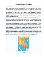 Research Papers 'Itinerary Kingdom of Cambodia', 3.