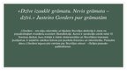 Presentations 'Prezentācija par izlasīto grāmatu Justeins Gorders «Sofijas pasaule»', 2.