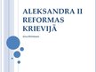 Presentations 'Aleksandra II reformas Krievijā', 1.
