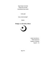 Research Papers 'Reliģija un sabiedrība. Islāms', 1.