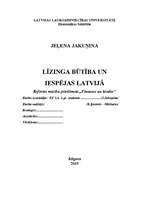 Research Papers 'Līzinga būtība un iespējas Latvijā', 1.