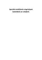 Summaries, Notes 'Speciālie iesildīšanās vingrinājumi basketbolā un volejbolā', 1.