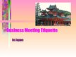 Research Papers 'Business Meeting Etiquette in Japan', 12.