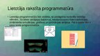 Presentations 'Programmatūra', 7.
