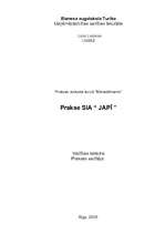 Practice Reports 'SIA "JAPĪ"', 1.