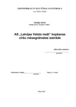 Research Papers 'A/s "Latvijas Valsts meži" kopšanas ciršu rokasgrāmatas izstrāde', 1.