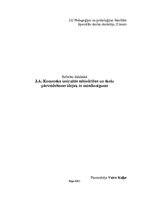 Research Papers 'J.A.Komenska izvirzītās sabiedrības un skolu pārveidošanas idejas, to mūsdienīgu', 1.