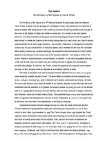 Essays 'Text Analysis of "The Birthday of the Infanta" by O.Wilde', 1.