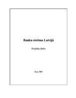 Research Papers 'Banku sistēma Latvijā', 1.