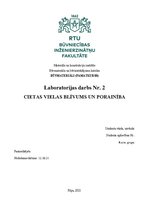 Summaries, Notes 'Laboratorijas darbs "Cietas vielas blīvums un porainība"', 1.