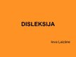 Presentations 'Disleksija', 1.
