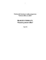 Practice Reports 'Finanšu grāmatvedība', 1.