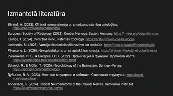 Presentations 'Nervu sistēmas strukturāli funkcionālā organizācija: varolija tilts', 14.