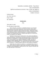 Samples 'Iesnieguma un atbildes vēstules paraugs', 1.