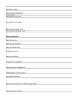 Summaries, Notes 'P. Faber, S. Montero-Martínez - Terminology - glossary', 2.