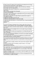 Summaries, Notes 'P. Faber, S. Montero-Martínez - Terminology - glossary', 13.