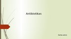 Presentations 'Antibiotikas', 1.