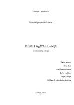 Research Papers 'Militārā izglītība Latvijā', 1.