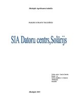 Practice Reports 'Prakses atskaite SIA "Datoru centrs" - solārijs', 1.