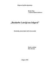 Research Papers 'Bezdabrs Latvijā un Jelgavā', 1.
