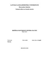 Research Papers 'Iekšējās kontroles sistēma SIA "X"', 1.