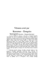 Research Papers 'Vēstures avoti par  Kurzemes - Zemgales hercogisti', 1.